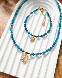 Komplet Pozytywnego Myślenia Apatyt 4mm