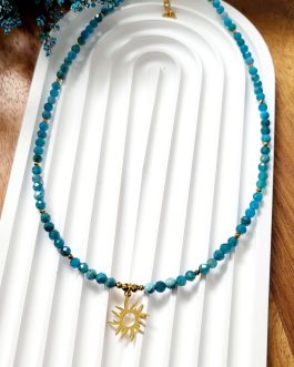 Naszyjnik Pozytywnego nastawienia Apatyt 4mm