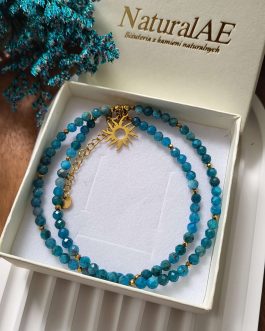 Naszyjnik Pozytywnego nastawienia Apatyt 4mm