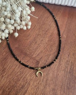 Naszyjnik z Czarnego Turmalinu 3mm – Elegancja i Najsilniejsza Ochrona